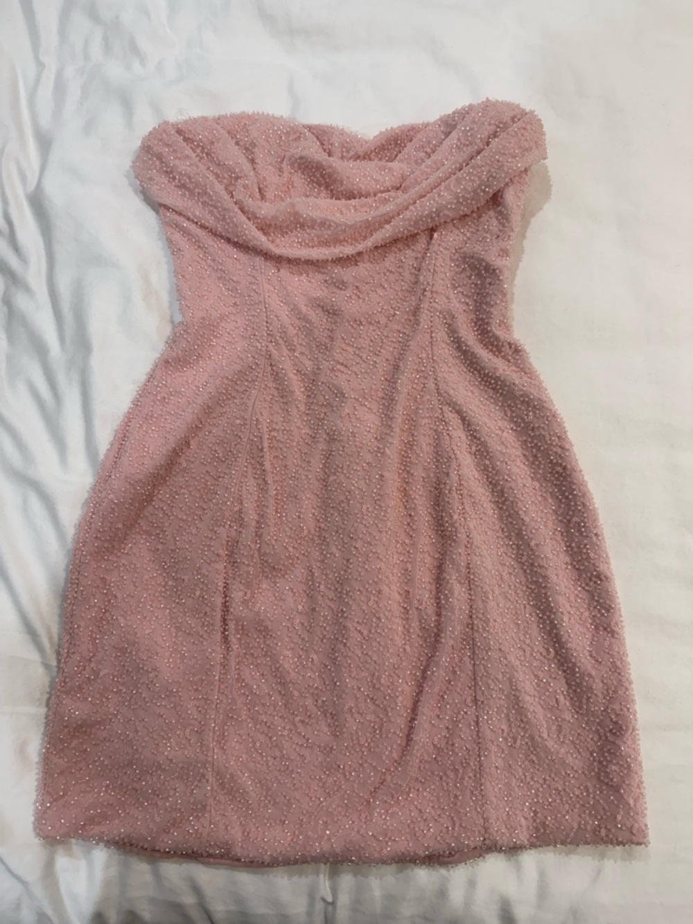 Mini baby pink sparkly dress